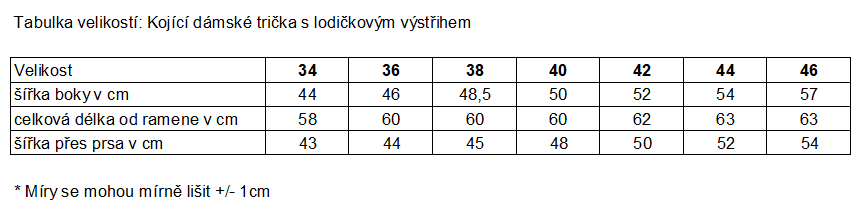 dámské tričko kojící